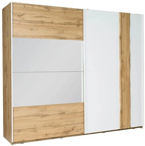 Skriňa Wood 12 250 cm biela/wotan