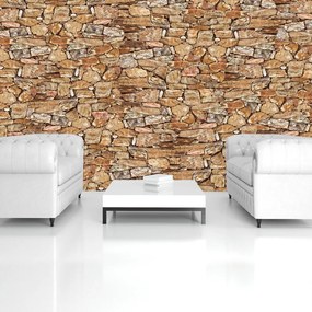 Fototapeta - Stone Wall Rock (254x184 cm)