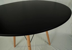 Čierny jedálenský stôl OSLO 90x90