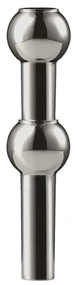 Stoff Nagel Dizajnová vázička STOFF Nagel Black Chrome