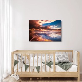 Obraz - Večerná pláž (90x60 cm)