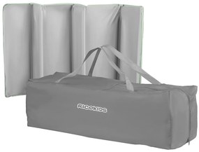 Ricokids Cestovná postieľka + matrac + taška 125 x 65 x 78 cm RK-240 mint grey