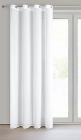 ZÁCLONA NA KRÚŽKOCH DEBRA 140X250 CM BIELA