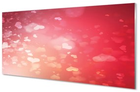 Obraz plexi Červené srdce pozadia 120x60 cm