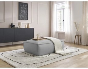 Svetlosivá podnožka z imitácie kože Boheme – Bobochic Paris