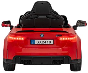 RAMIZ Elektrická autíčko  BMW M4 - červené - 2x35W- BATÉRIA - 12V7Ah - 2024