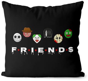 Vankúš Friends horror edition (Velikost polštáře: 55 x 55 cm)