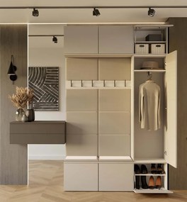 Předsíňová stěna Haga II 150 cm kašmír