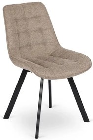 Vintino kreslo BERA Látka - bežová farba, nohy čierne - vintino.sk