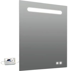 LED zrkadlo do kúpeľne Lina 60 x 80 cm IP44
