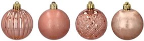 Vianočné gule 6cm 8ks Copper