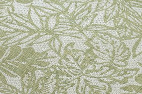 Koberec SISAL SION Listy, tropický 22128 ecru / zelený