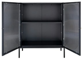 Dizajnová vitrína Lalette 90 cm čierna