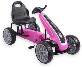 Šlapacia motokára POWER ružová