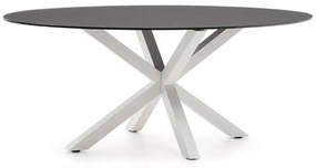 Jedálenský stôl so sklenenou doskou 100x200 cm Argo – Kave Home