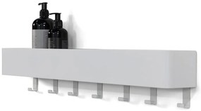 Biela nástenná oceľová kúpeľňová polička Multi – Spinder Design