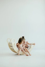 Montessori drevená hojdačka prírodná M Šedá