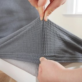 4Home Napínací poťah na stoličku Magic clean svetlosivá, 45 - 50 cm, sada 2 ks