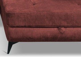 Rohová sedacia súprava Sergio, tehlová látka, pravý roh