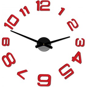 Moderné nalepovacie nástenné hodiny | 3D hodiny 12S053-Wanduhr HEU-