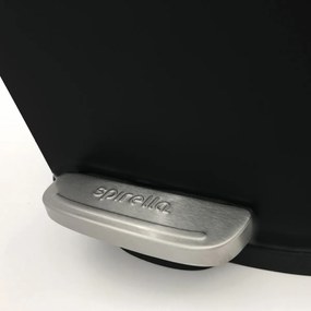 Spirella Pedálový odpadkový kôš soft-close Akira 12 l, matná čierna, 12 l