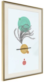 Artgeist Plagát - Plant Composition [Poster] Veľkosť: 20x30, Verzia: Zlatý rám s passe-partout