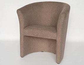 Kreslo Boston, hnedá látka