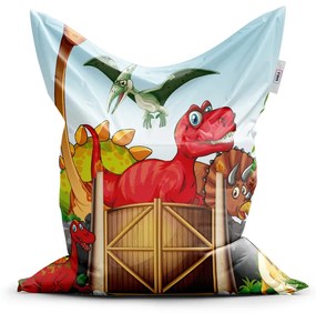 Sablio Sedací vak Dinosauri 4 - 150x100 cm