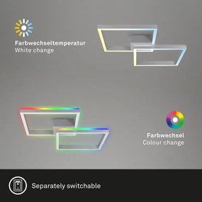 Brilo - LED RGBW Stmievateľný prisadený luster FRAME 2xLED/17W/230V 2700-6500K+ DO