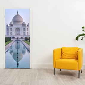 Fototapeta na dvere - Taj Mahal za východu slnka (95x205cm)