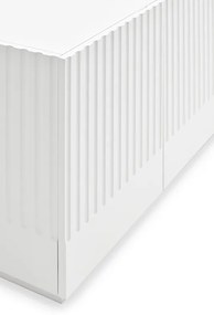 Teulat Doric dizajnová drevená komoda - Čierna, 200 cm