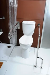 CREAVIT CREAVIT, HANDICAP WC kombi misa zvýšená 36,3x67,2cm, spodný odpad, BD301.410.00
