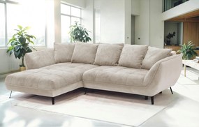 XXXLutz ROHOVÁ SEDAČKA, textil, béžová, svetlohnedá MID.YOU - Sedačky - 000694008401