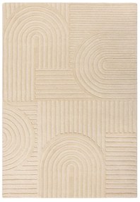 Béžový vlnený koberec Flair Rugs Zen Garden, 160 x 230 cm