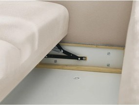 Béžová rozkladacia/s úložným priestorom pohovka 265 cm Ezechiel – Bobochic Paris