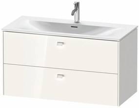 DURAVIT Brioso závesná skrinka pod umývadlo, 2 zásuvky, 1020 x 479 x 555 mm, biela vysoký lesk, BR431302222