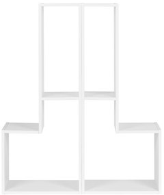 Moderná modulárna geometrická knižnica, so 4 policami, ModernHome