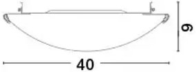 Moderné stropné svietidlo Era 40 biele