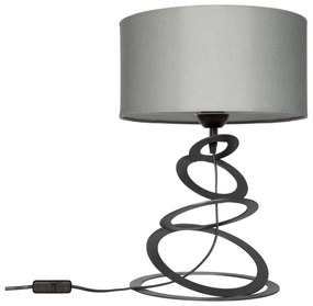 Stolná lampa Indigo, 1x textilné tienidlo (výber z 3 farieb), (výber z 3 farieb konštrukcie), o