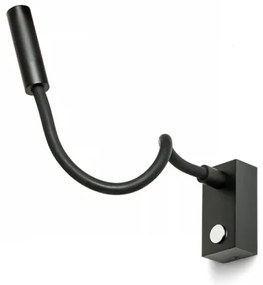 RED - Design Rendl - R10541 - LED Flexibilná lampička AIM LED/3W/230V čierna