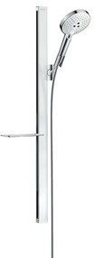 Hansgrohe Raindance Select S, sprchová sada 120 3jet so sprchovou tyčou 90 cm a miskou na mydlo, biela/chrómová, HAN-27648400