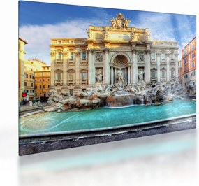 Sklenený obraz - Fontána di Trevi (70x50 cm)