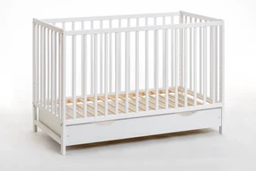 Detská postieľka 60 cm Cathi II 26 WW BCP (biela) (s úl. priestorom). Akcia -20%. Vlastná spoľahlivá doprava až k Vám domov. 1024538