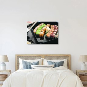 Sklenený obraz - Sushi (70x50 cm)
