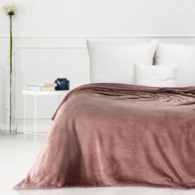 Plyšová deka s reliéfnym vzorom staroružová Šírka: 170 cm | Dĺžka: 210 cm