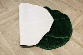 Kúpeľňový koberček Shell fľaškovo zelený