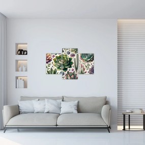 Obraz - Sukulenty (90x60 cm)