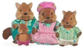 Li'l Woodzeez - Set postavičiek BUSTLEBERRY rodina veveričiek