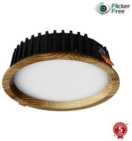 APLED - LED Podhľadové RONDO WOODLINE LED/6W/230V 4000K pr. 15 cm jaseň masív