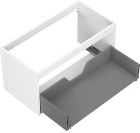 Mexen Box-A, závesná skrinka 90 cm, 1 zásuvka, biela matná, 91AX0-0900-470-1-01